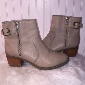 G.H. Bass & Co. Taupe Ankle Booties